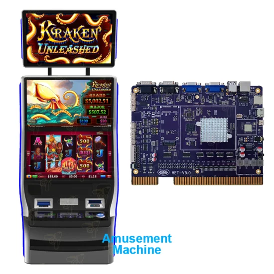 Máquina tragamonedas expendedora de monedas de metal de alta calidad a la venta juego de arcade Kraken Unleashed