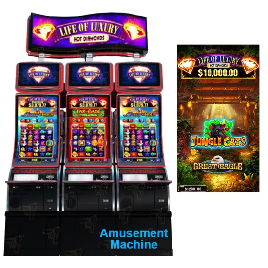 Buena vida vertical vendedora de la máquina del casino de la diversión extrema del lujo 2 en 1 gabinete de la sala de juegos