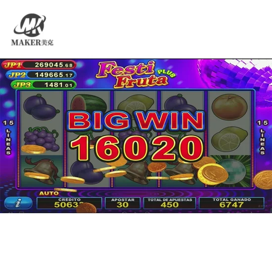 Popular Festi Fruta Plus 92% Original Purple Board Casino Máquina tragamonedas de juegos de azar